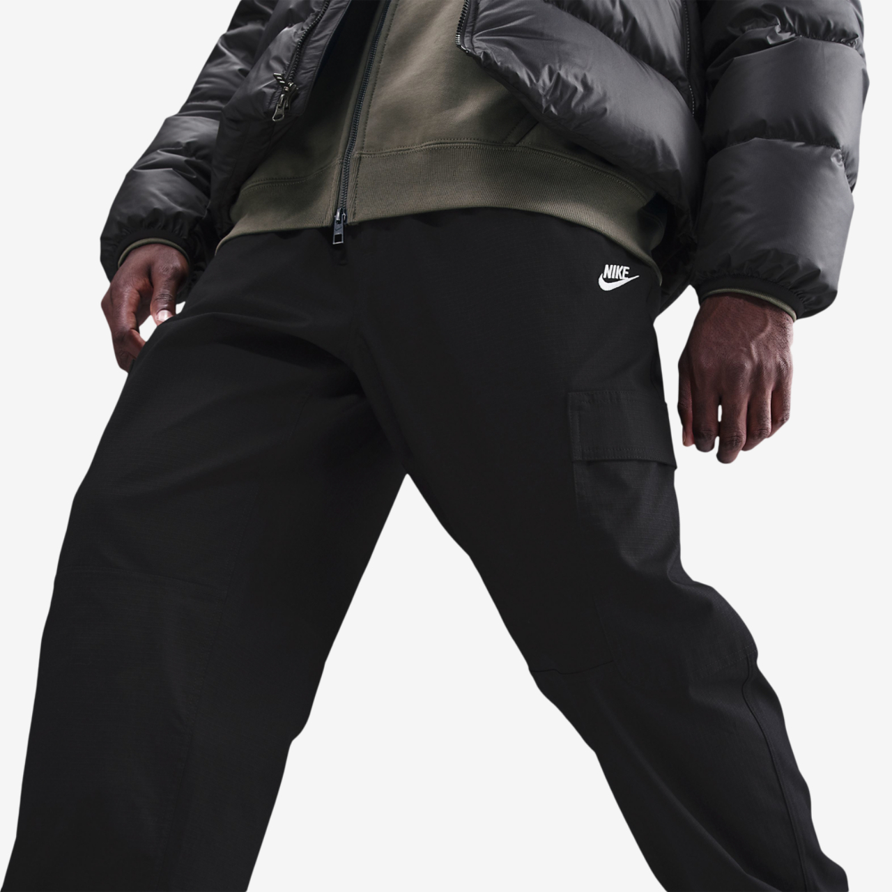 Nike Club Woven Cargo Pants Collection Image 3 of 4. Tap to open photo gallery.