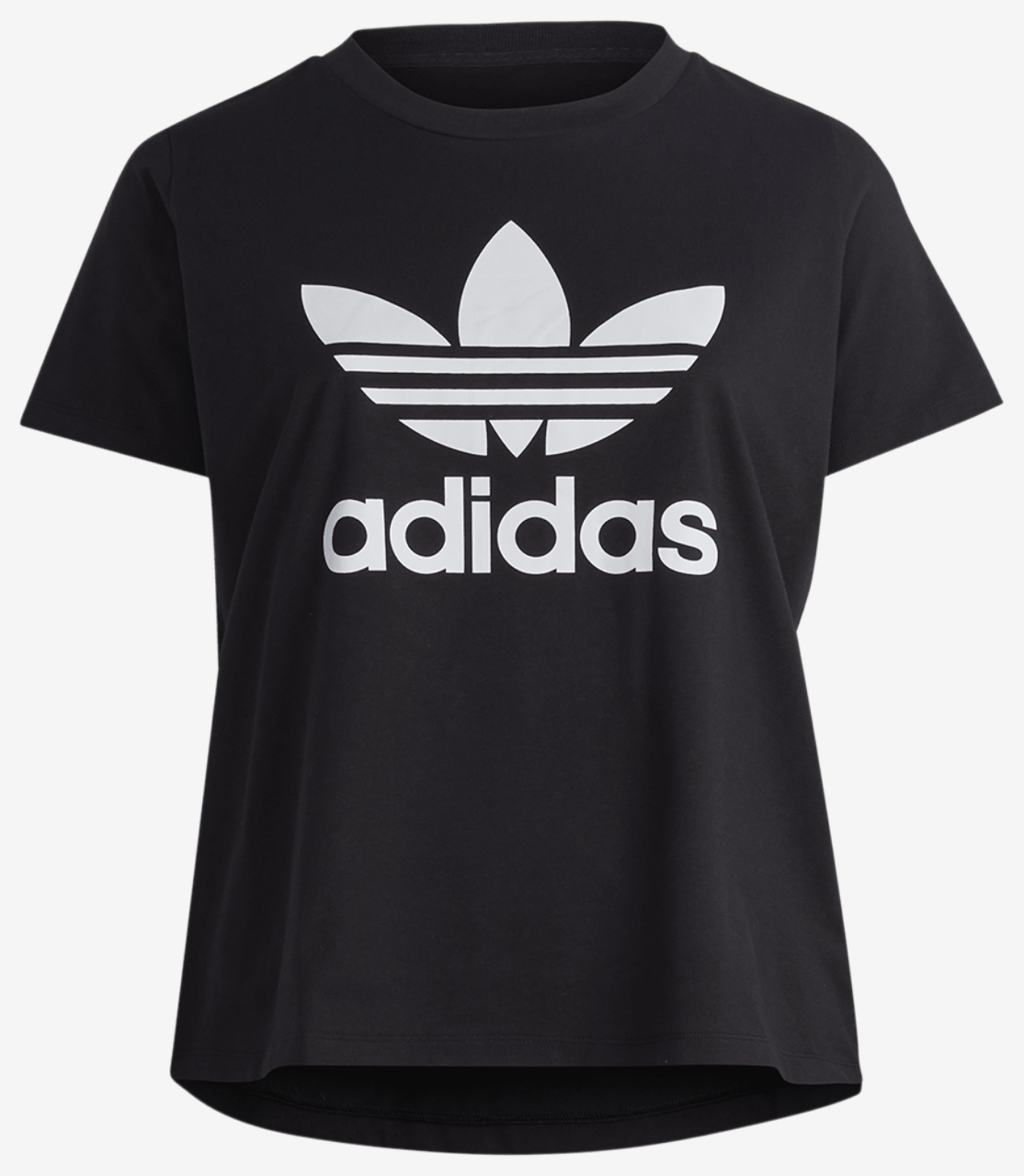 adidas Originals Plus Size Trefoil T-Shirt  Image 1 of 5. Tap to open photo gallery.