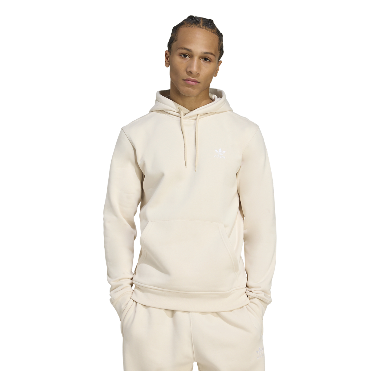 adidas Originals Trefoil Essentials Lifestyle Hoodie Image 1 of 5. Tap to open photo gallery.