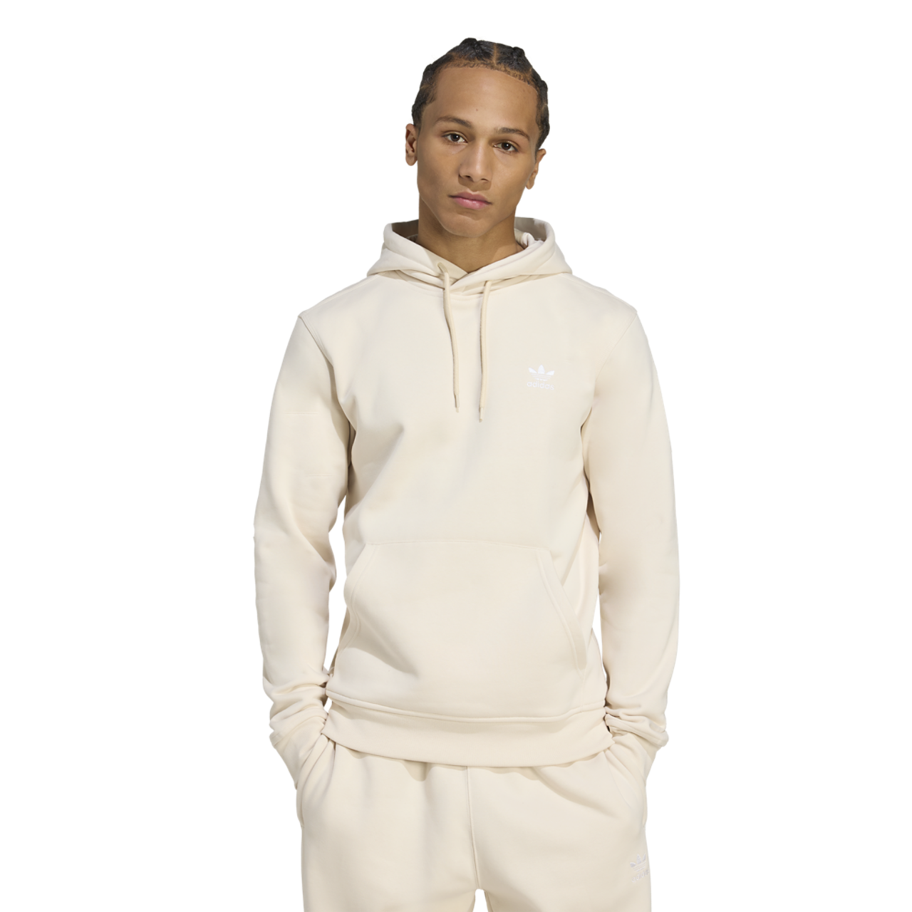 adidas Originals Trefoil Essentials Lifestyle Hoodie Image 1 of 5. Tap to open photo gallery.