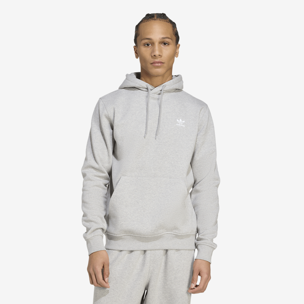 adidas Originals Trefoil Essentials Lifestyle Hoodie Image 1 of 5. Tap to open photo gallery.