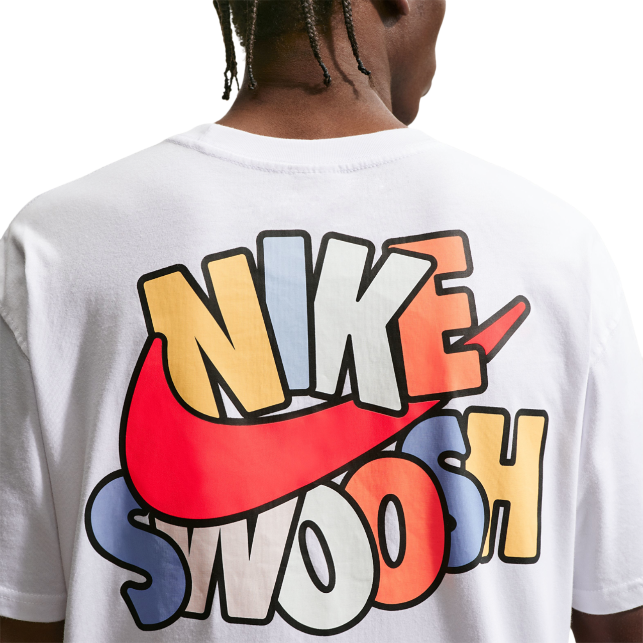 Nike NSW M90 Short Sleeve Swoosh World T-shirt Image 2 of 2. Tap to open photo gallery.