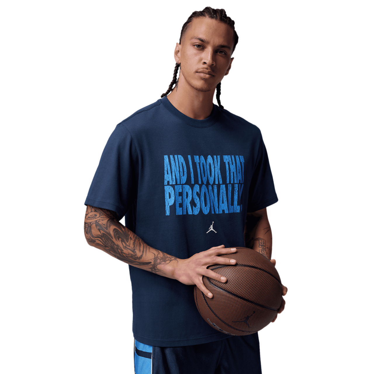 Jordan Dri-FIT Sport Graphic Short Sleeve Crew Image 1 of 5. Tap to open photo gallery.