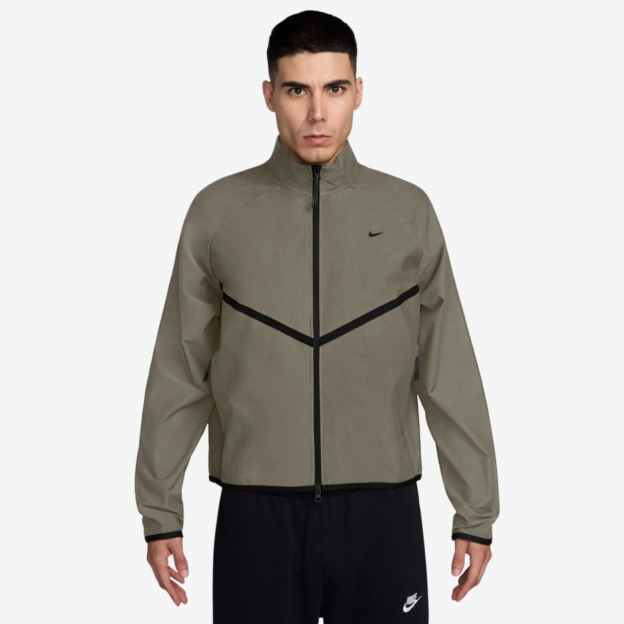 Nike Tech Shori Knit Track Jacket Image 1 of 3. Tap to open photo gallery.