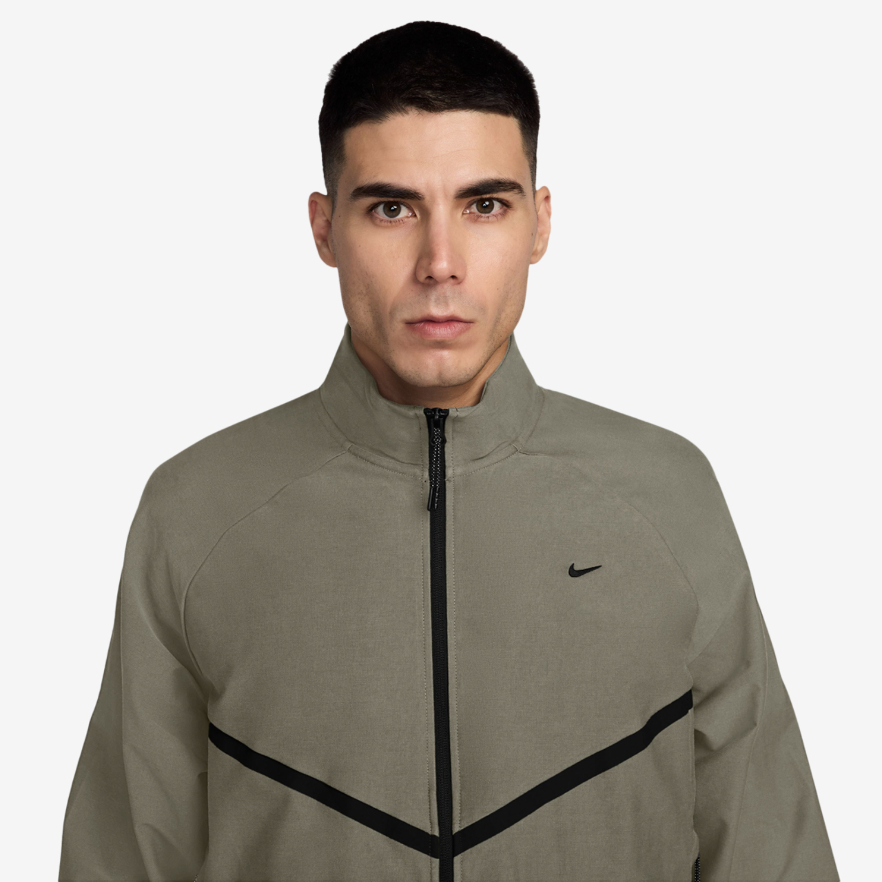 Nike Tech Shori Knit Track Jacket Image 3 of 3. Tap to open photo gallery.