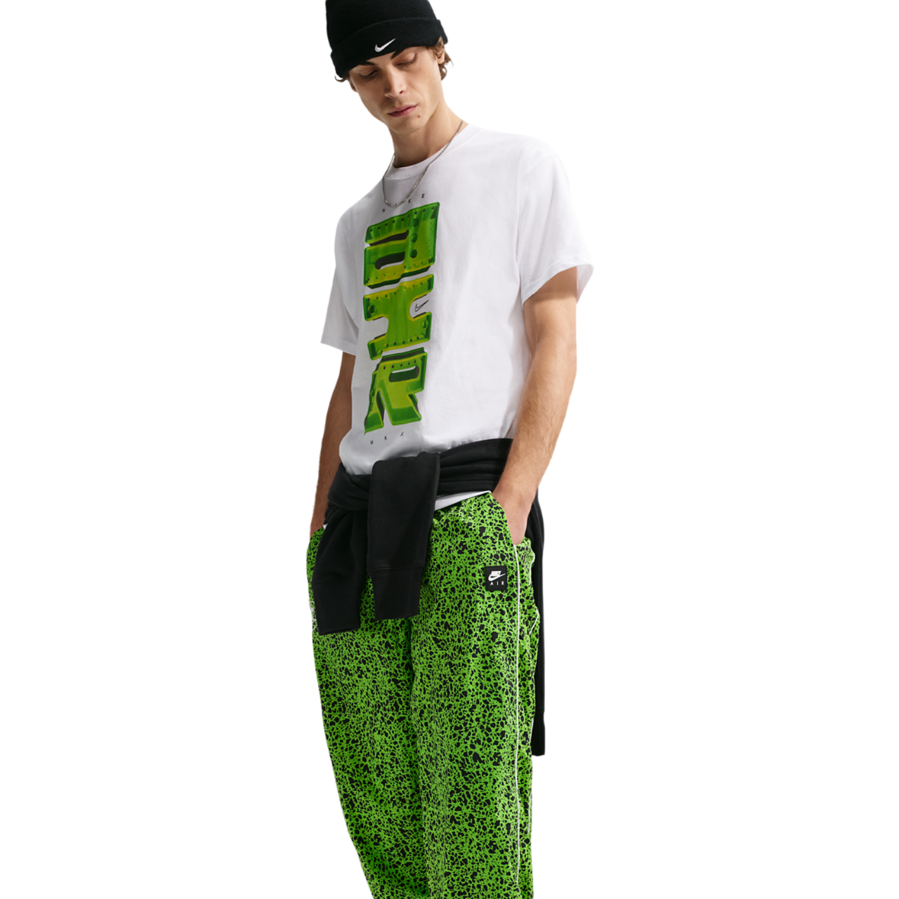 Nike Air Woven AOP TL Pants Image 3 of 5. Tap to open photo gallery.
