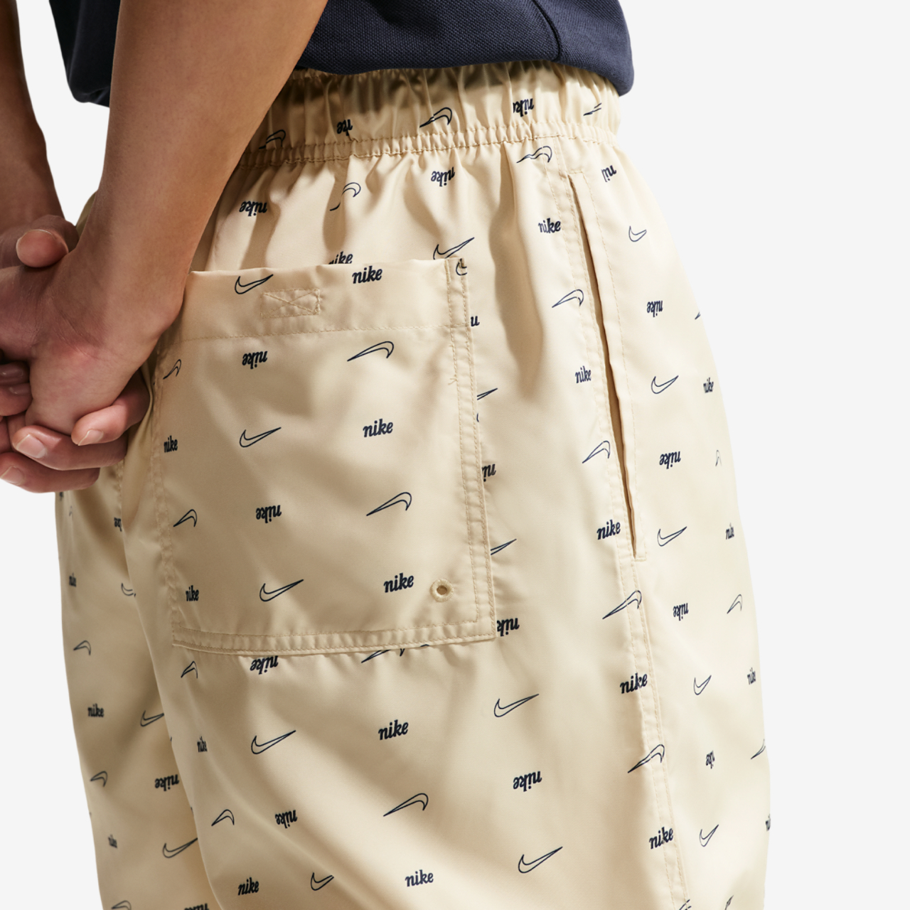 Nike Club Woven Flow AOP Shorts CTB Image 2 of 4. Tap to open photo gallery.
