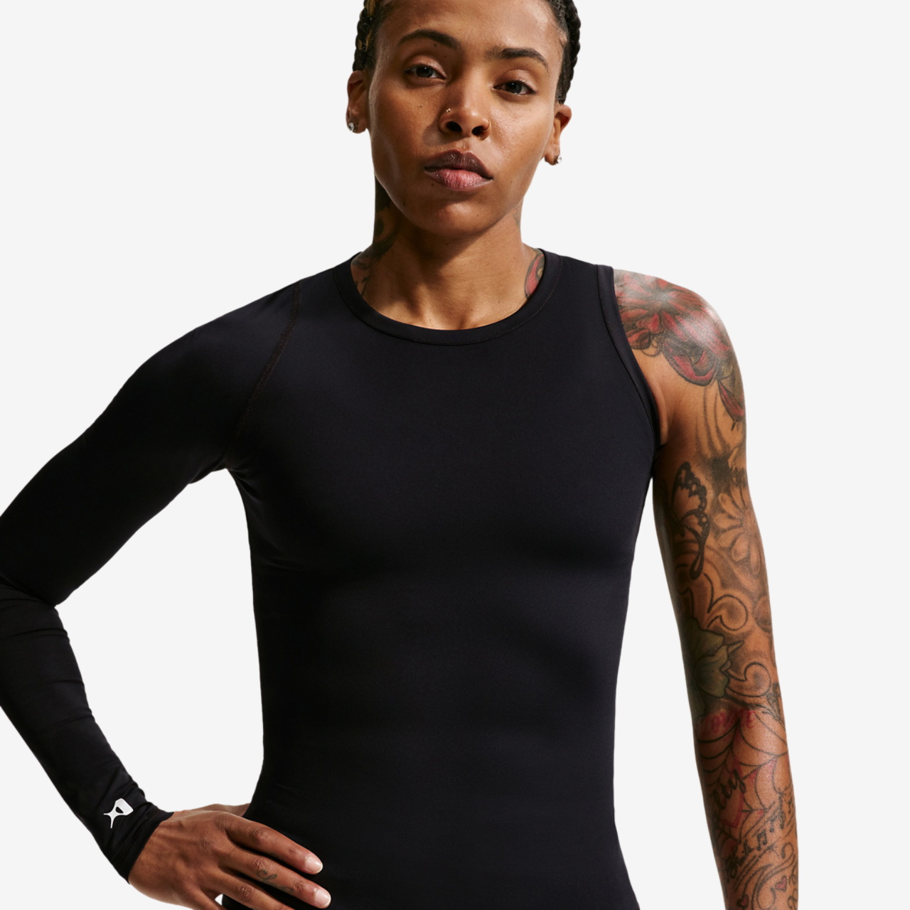 Nike A'Ja Dri-FIT A'Symmetric Long Sleeve Top Image 3 of 4. Tap to open photo gallery.