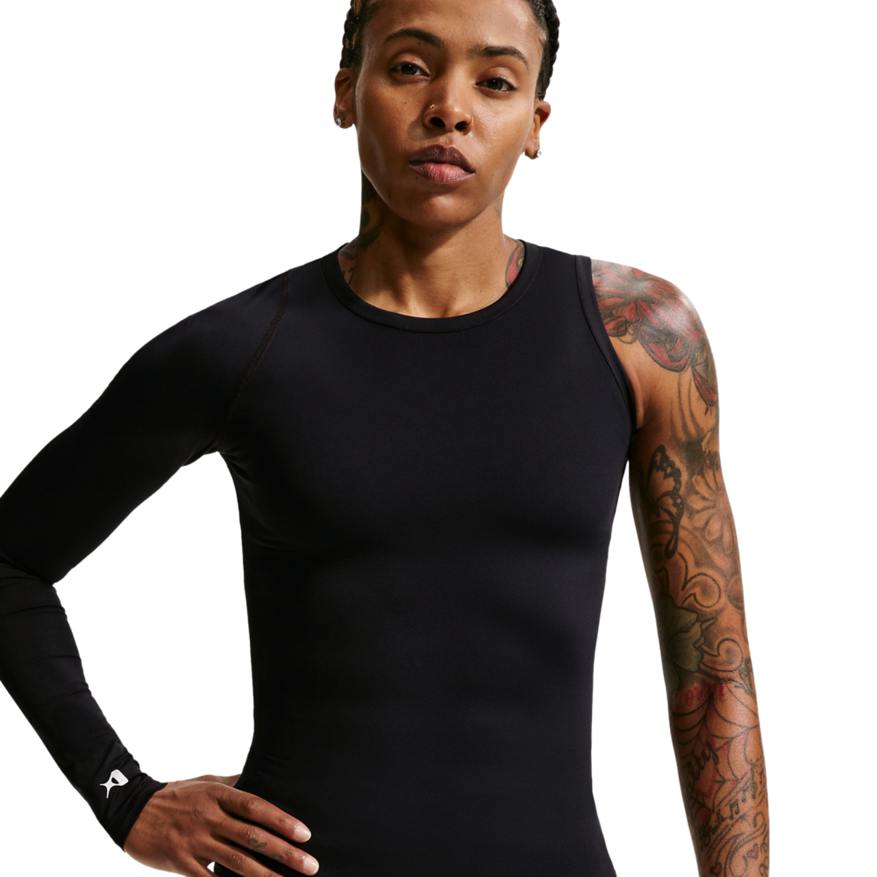 Nike A'Ja Dri-FIT A'Symmetric Long Sleeve Top Image 3 of 4. Tap to open photo gallery.