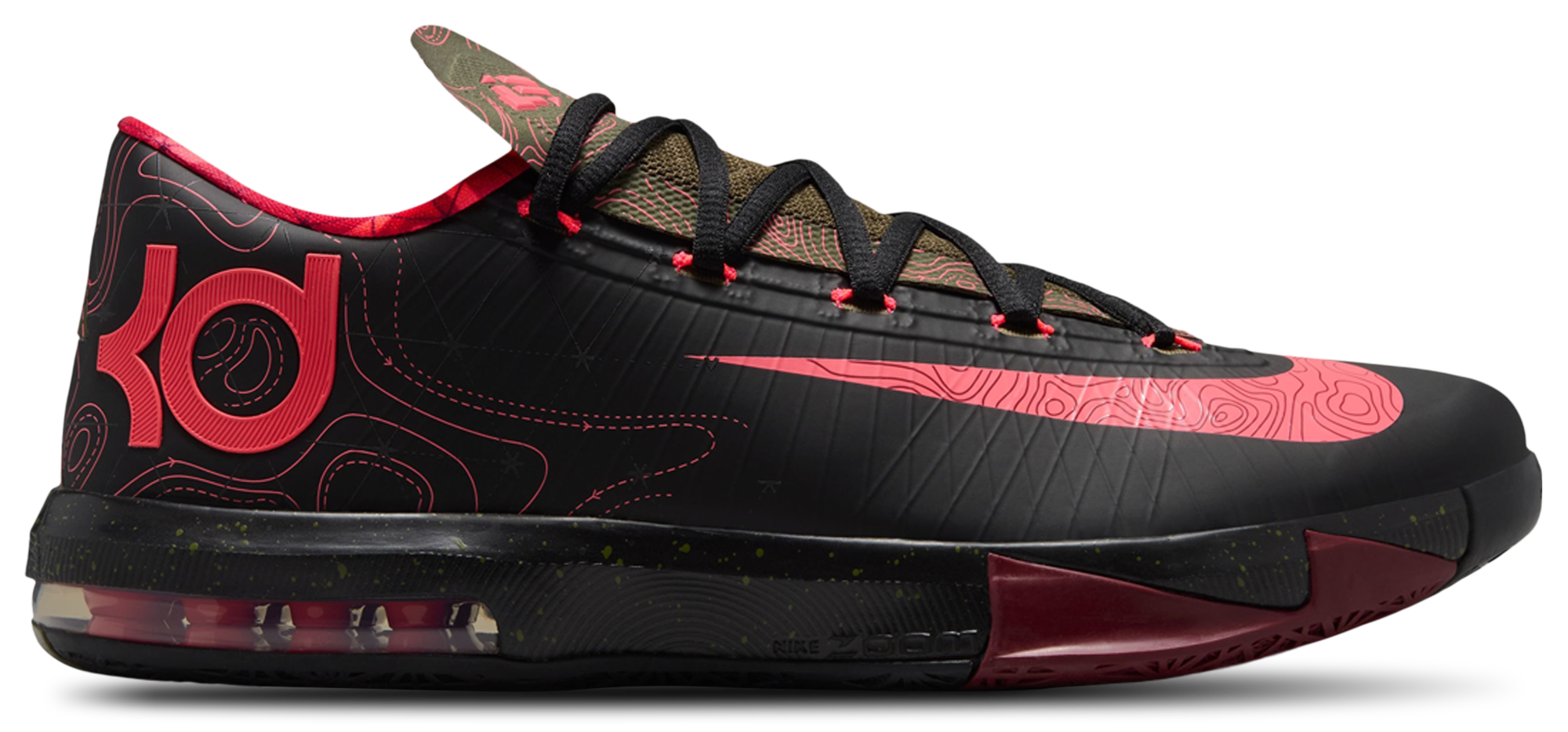 Nike Zoom KD Retro 6 - Green/Red/Black - Image 1