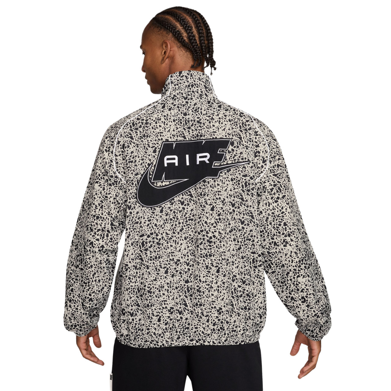 Nike Air Woven AOP Jacket Image 2 of 3. Tap to open photo gallery.