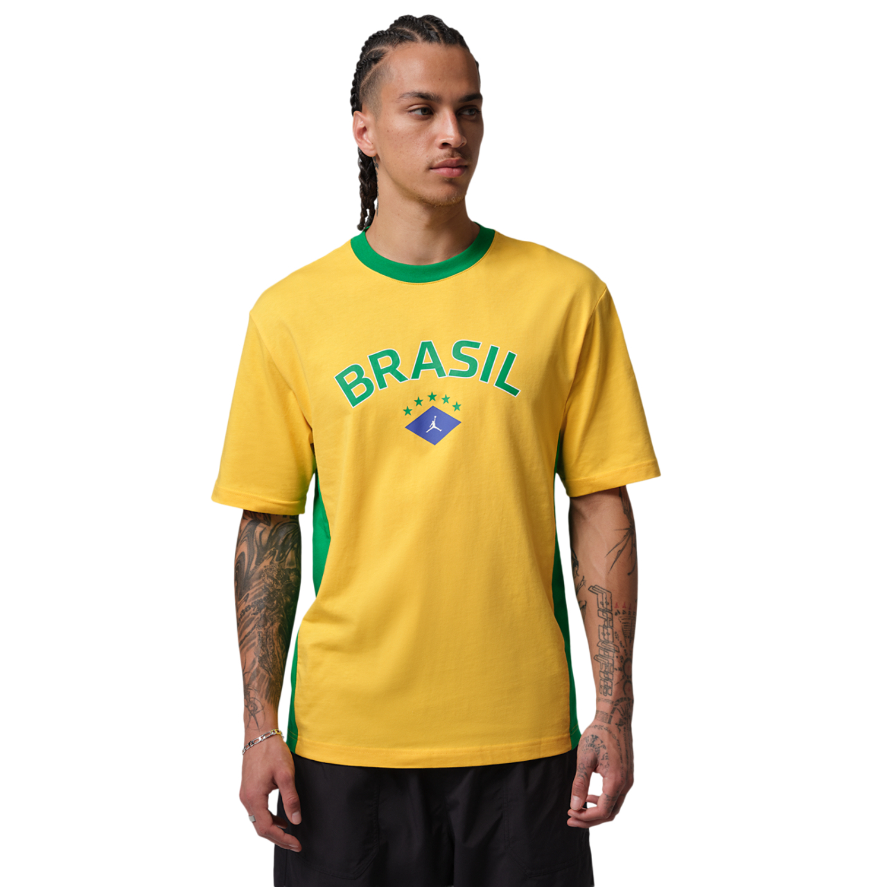 Jordan Brasil Short Sleeve T-Shirt Image 1 of 3. Tap to open photo gallery.