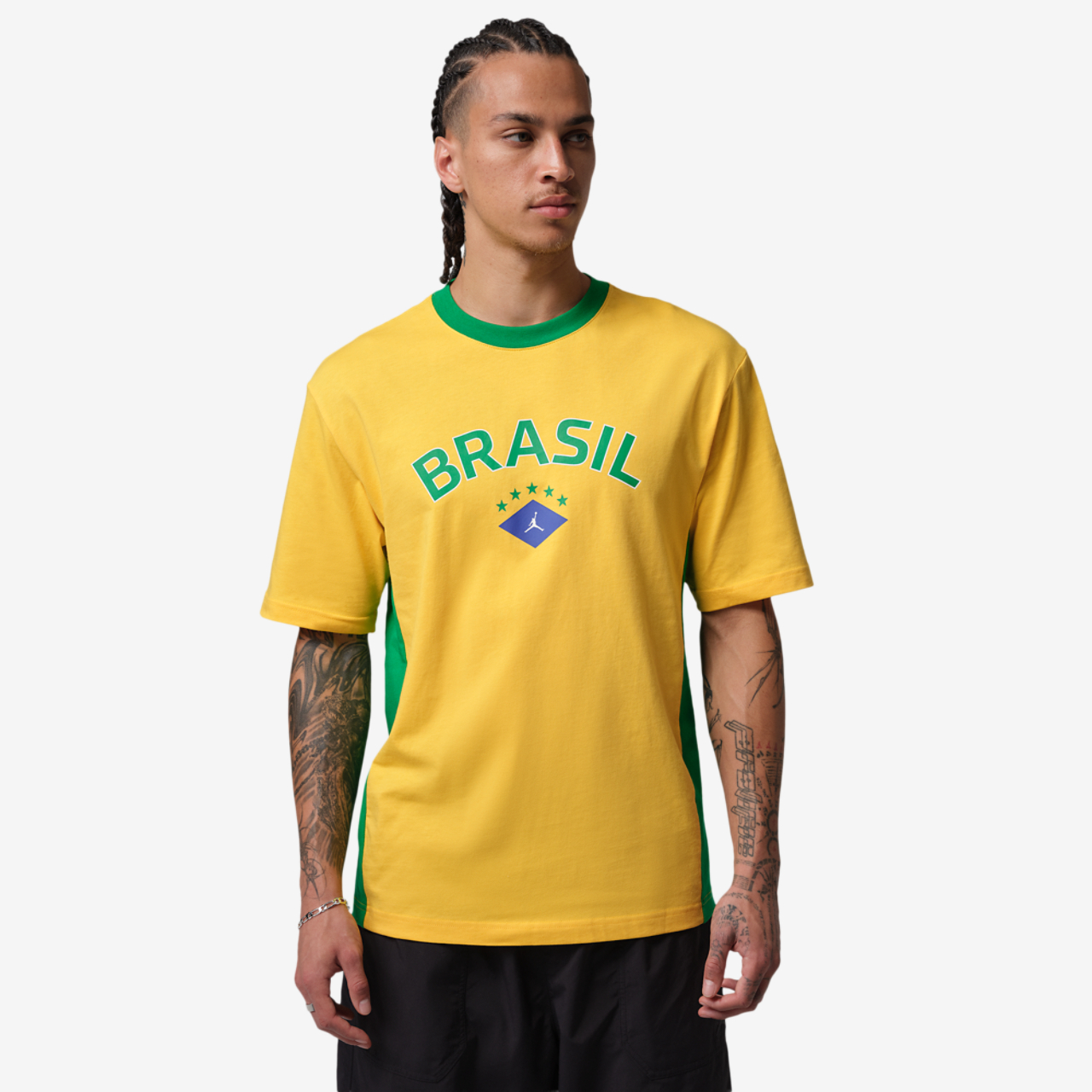 Jordan Brasil Short Sleeve T-Shirt Image 1 of 3. Tap to open photo gallery.
