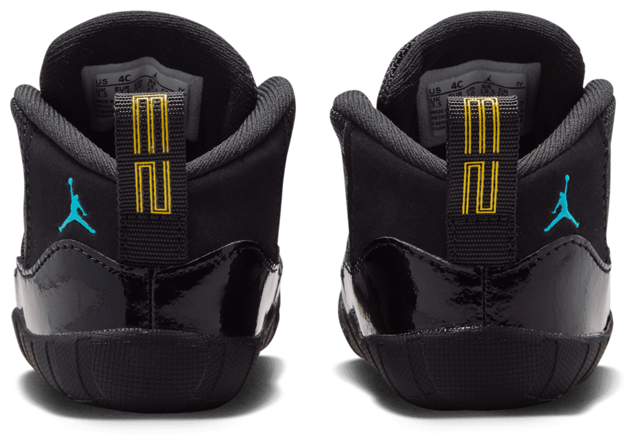 Jordan Retro 11 Crib Bootie Image 3 of 7. Tap to open photo gallery.