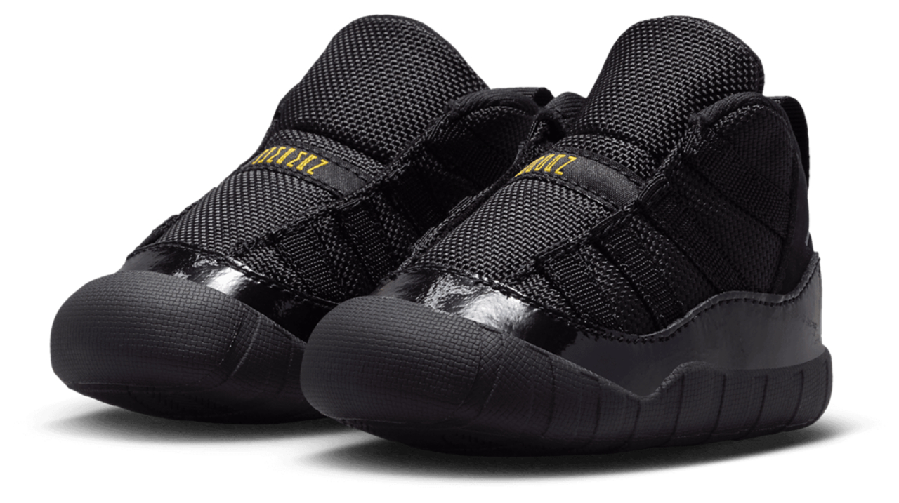 Jordan Retro 11 Crib Bootie Image 6 of 7. Tap to open photo gallery.
