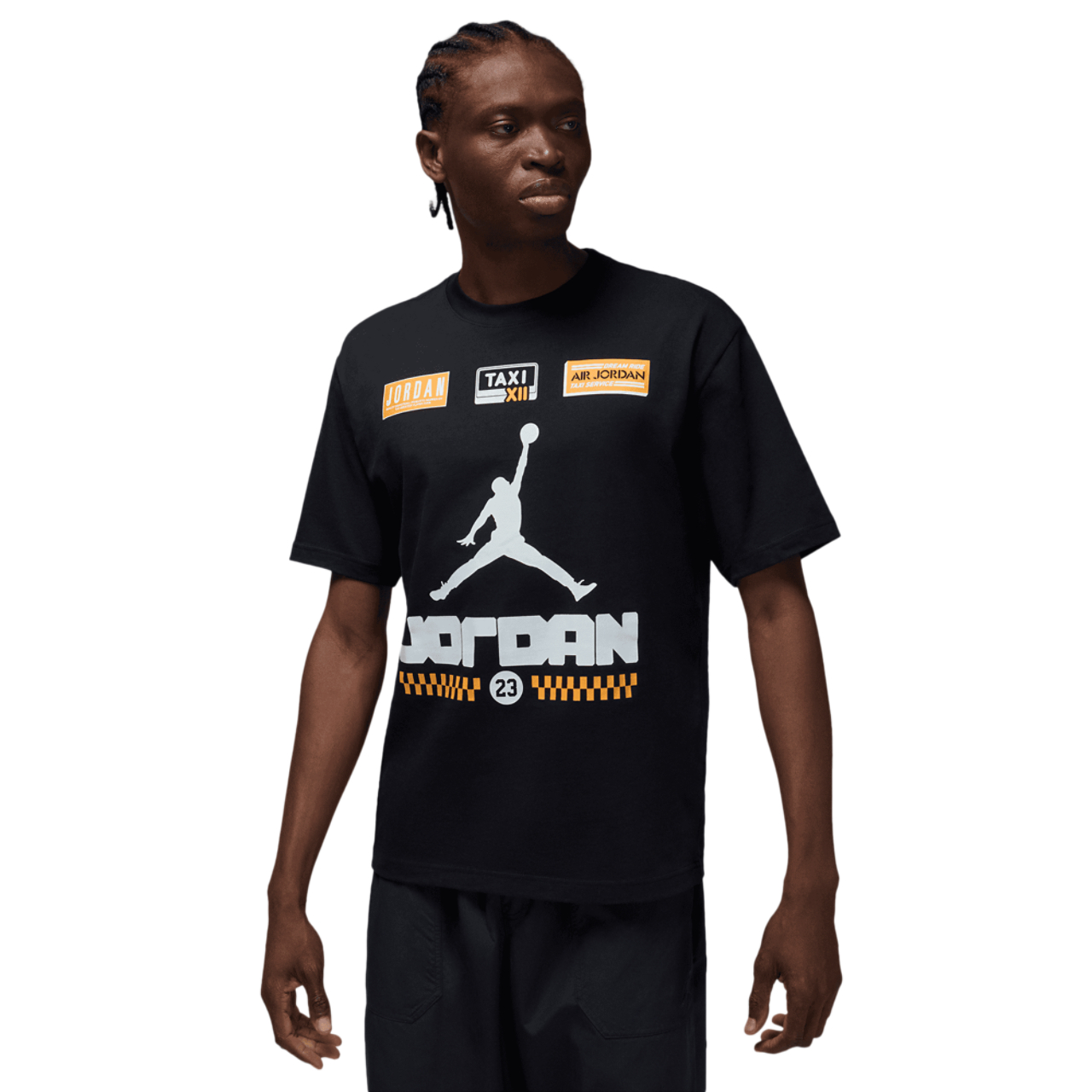 Jordan AJ 12 Taxi '85 Short Sleeve Crew Image 1 of 5. Tap to open photo gallery.