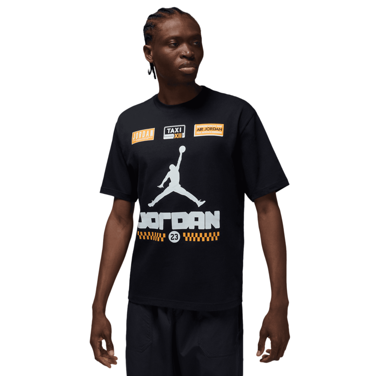 Jordan AJ 12 Taxi '85 Short Sleeve Crew Image 1 of 5. Tap to open photo gallery.