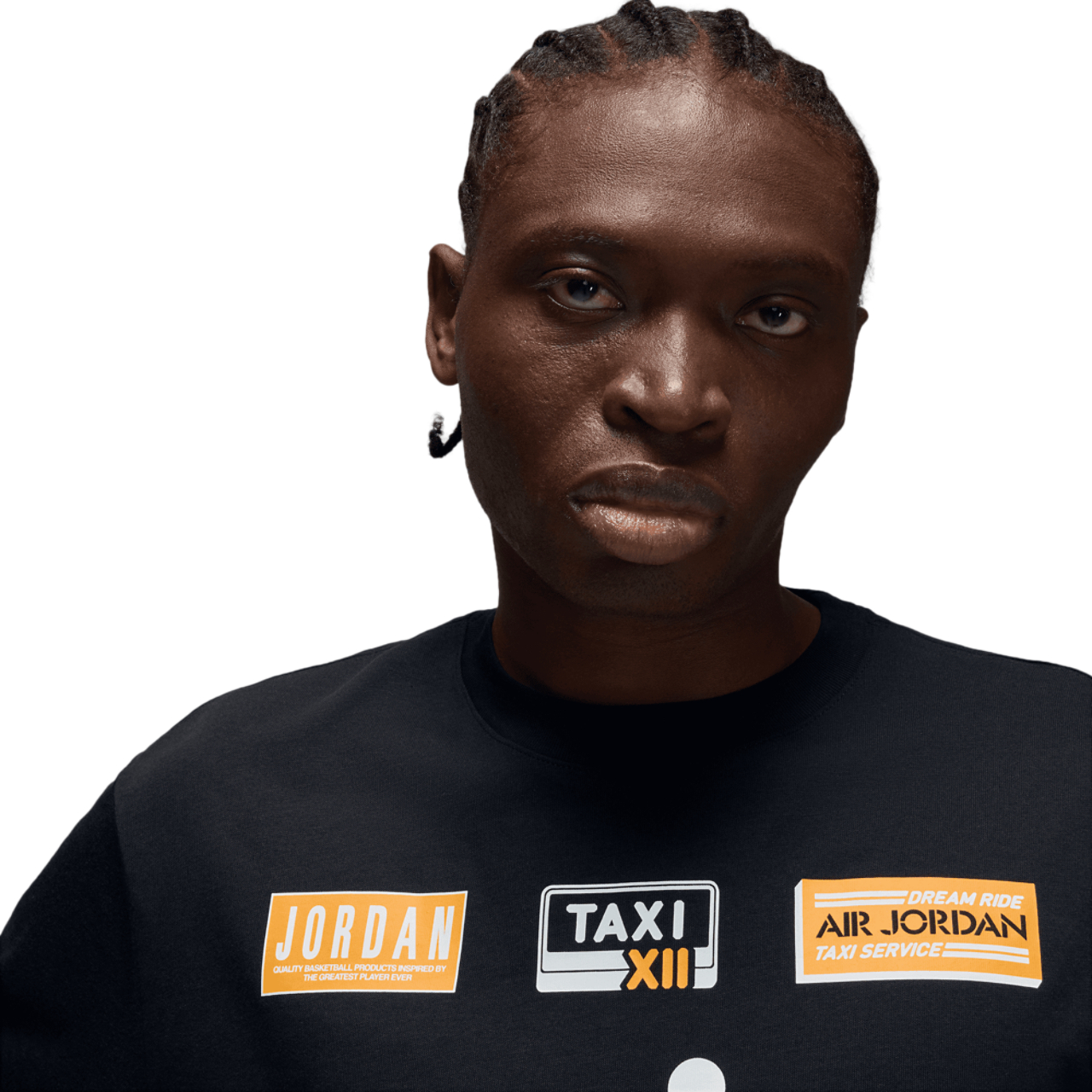 Jordan AJ 12 Taxi '85 Short Sleeve Crew Image 3 of 5. Tap to open photo gallery.
