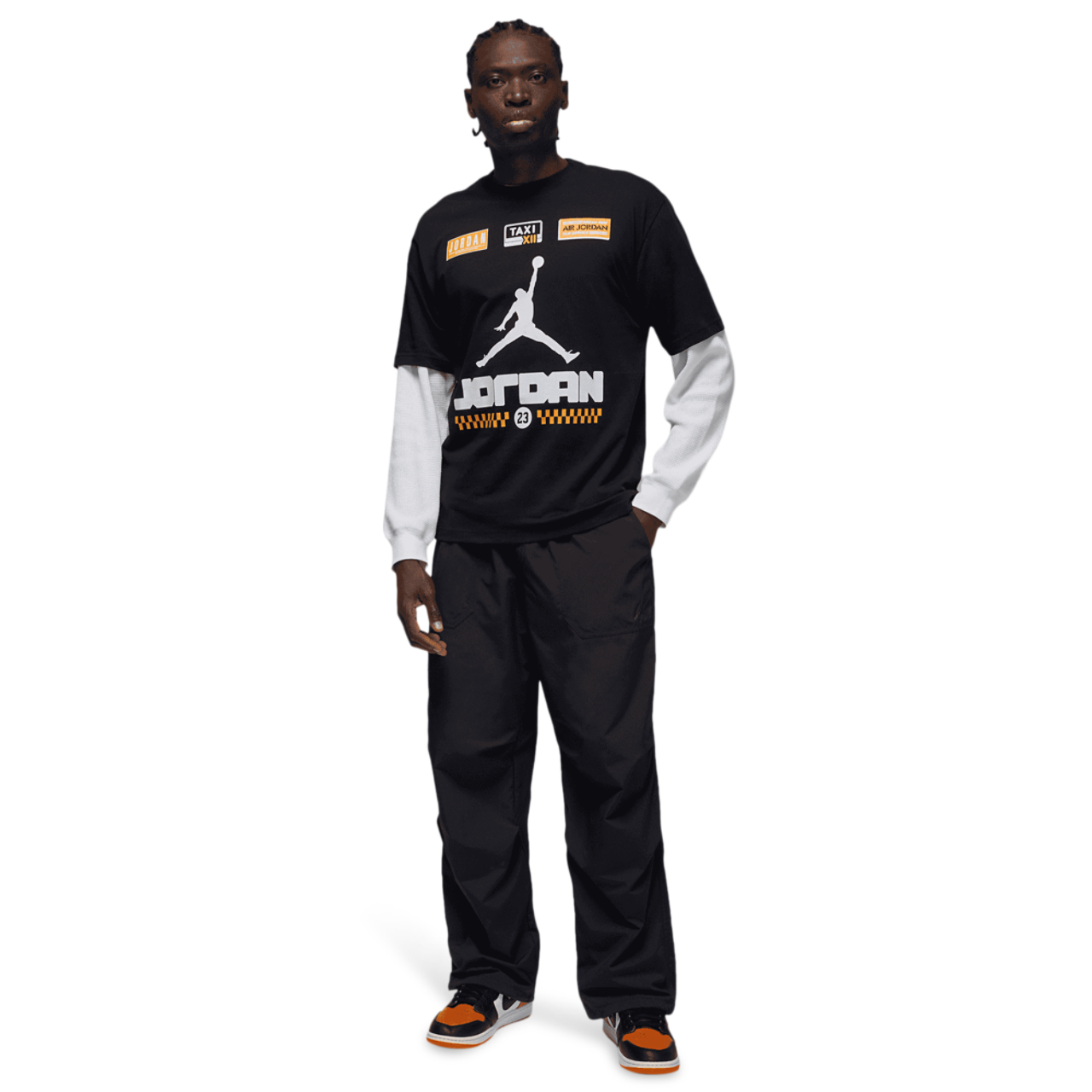 Jordan AJ 12 Taxi '85 Short Sleeve Crew Image 5 of 5. Tap to open photo gallery.