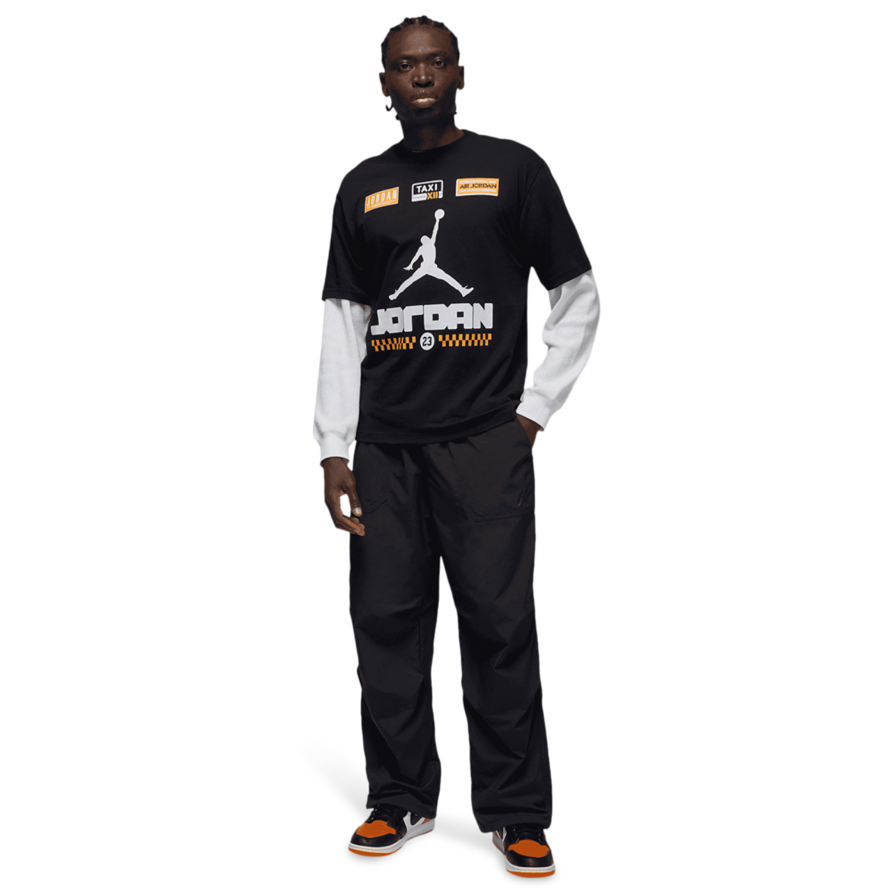 Jordan AJ 12 Taxi '85 Short Sleeve Crew Image 5 of 5. Tap to open photo gallery.