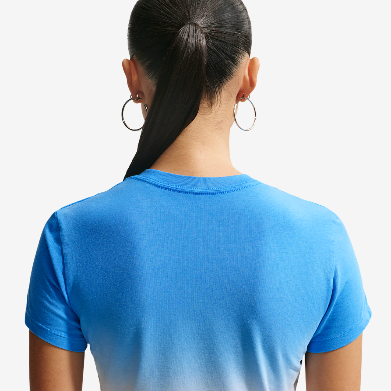 Nike NSW Chill Crop PNX Dip Dye T-Shirt Image 2 of 4. Tap to open photo gallery.