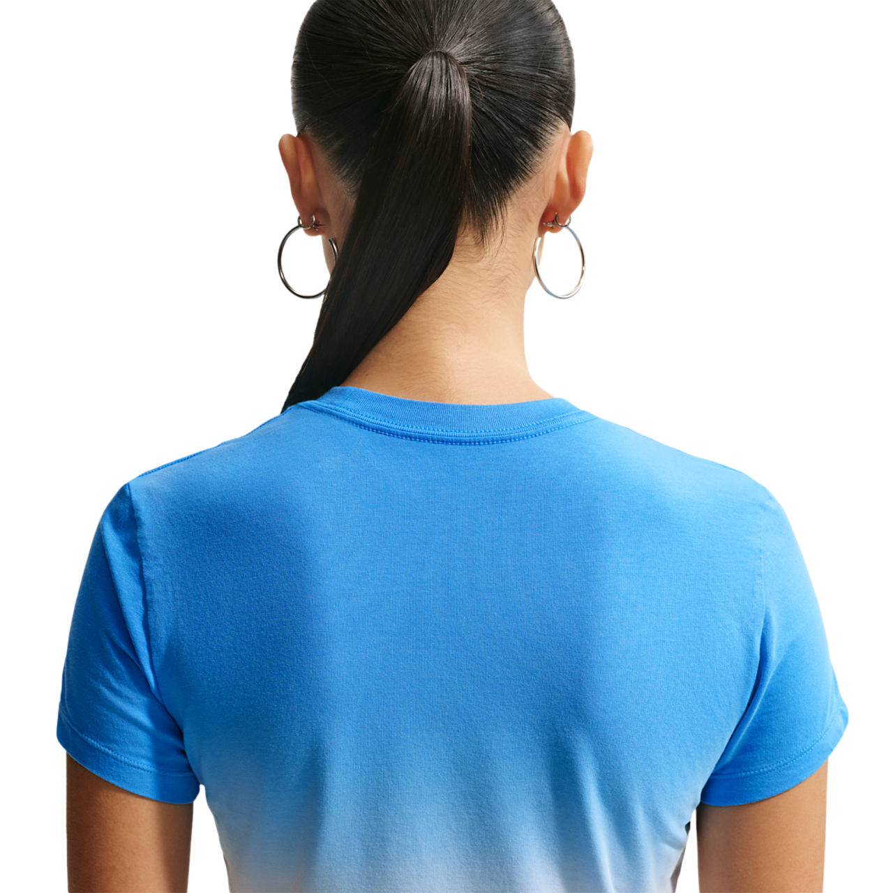Nike NSW Chill Crop PNX Dip Dye T-Shirt Image 2 of 4. Tap to open photo gallery.