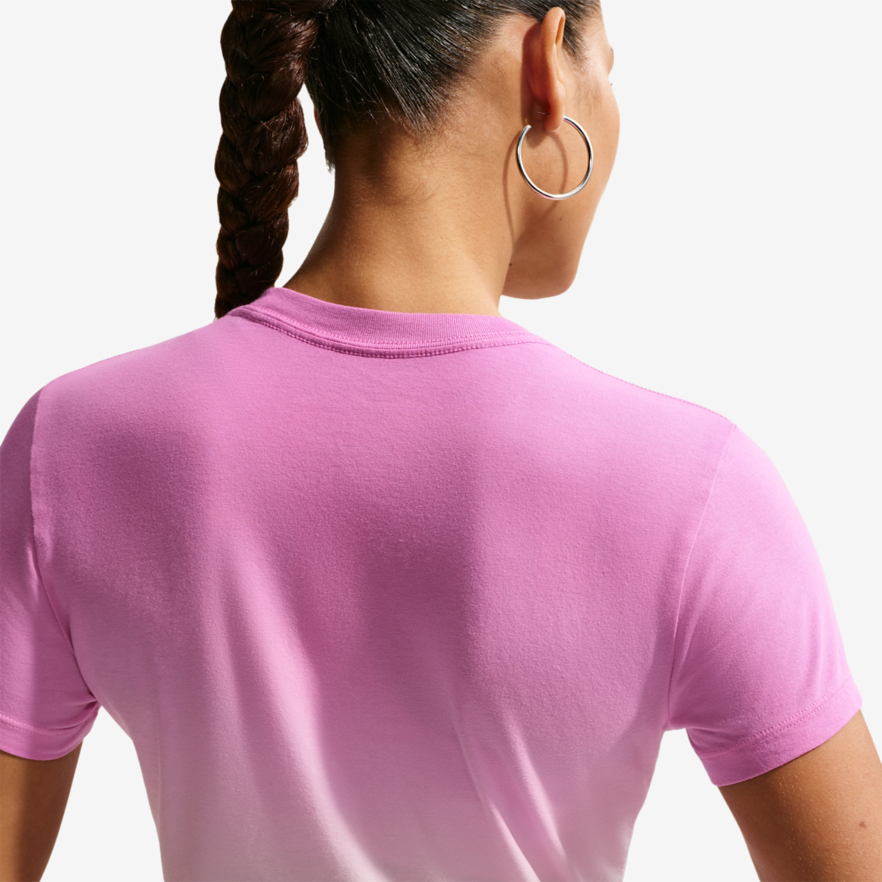 Nike NSW Chill Crop PNX Dip Dye T-Shirt Image 2 of 4. Tap to open photo gallery.