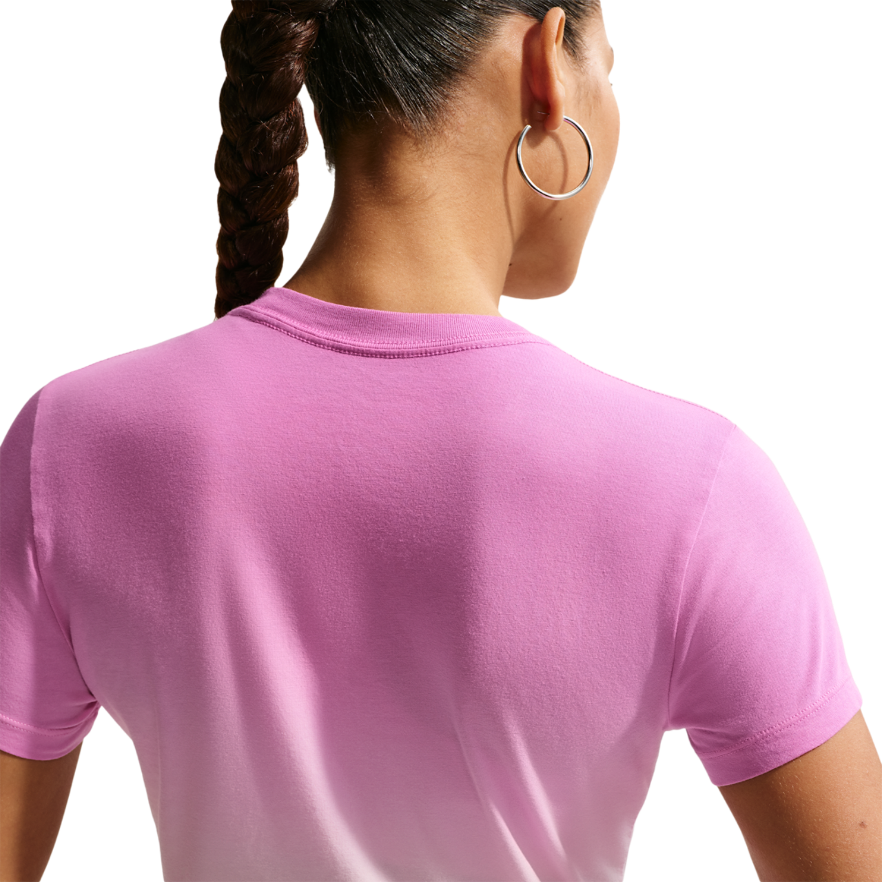 Nike NSW Chill Crop PNX Dip Dye T-Shirt Image 2 of 4. Tap to open photo gallery.