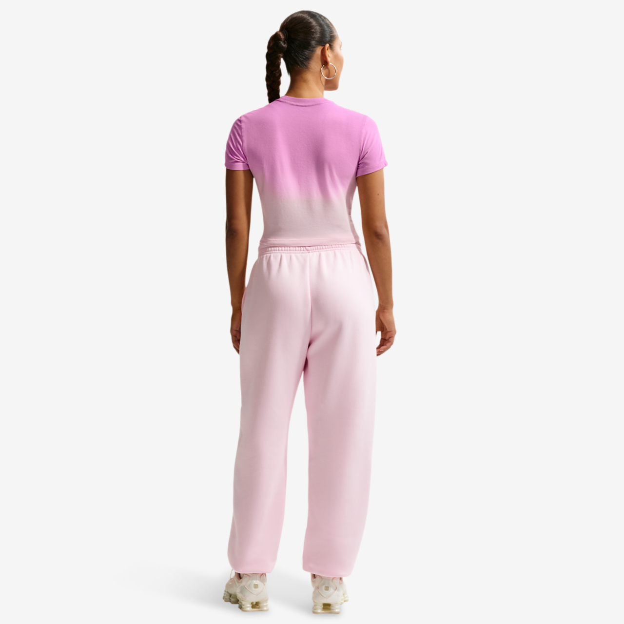 Nike NSW Chill Crop PNX Dip Dye T-Shirt Image 4 of 4. Tap to open photo gallery.
