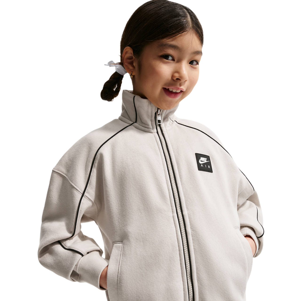 Nike Air Fleece Track Jacket Image 1 of 3. Tap to open photo gallery.