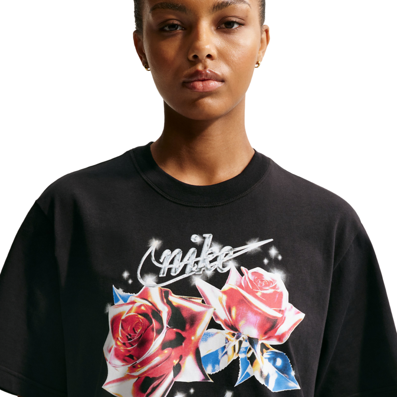 Nike Classic Boxy Rose T-Shirt Image 1 of 2. Tap to open photo gallery.