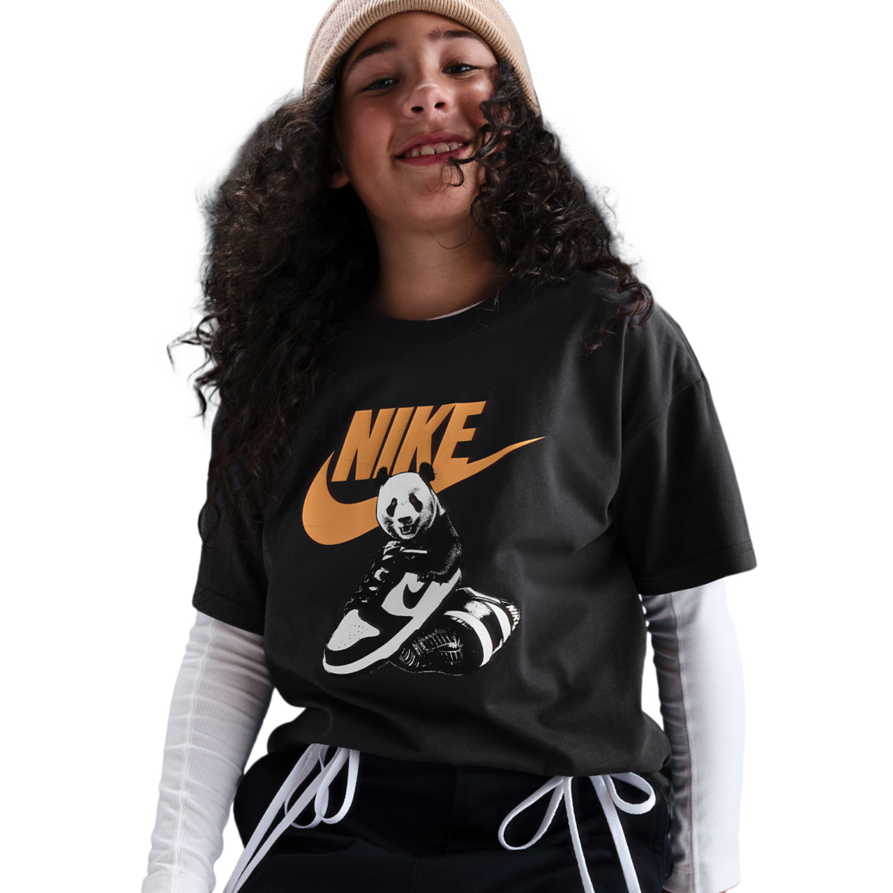 Nike Panda Dunk T-Shirt Image 3 of 5. Tap to open photo gallery.