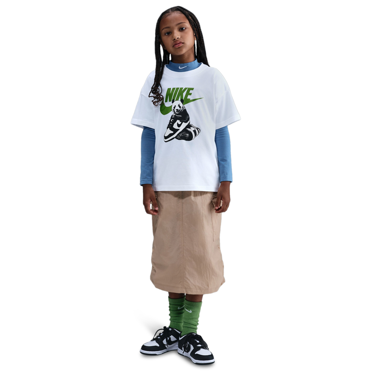 Nike Panda Dunk T-Shirt Image 4 of 5. Tap to open photo gallery.