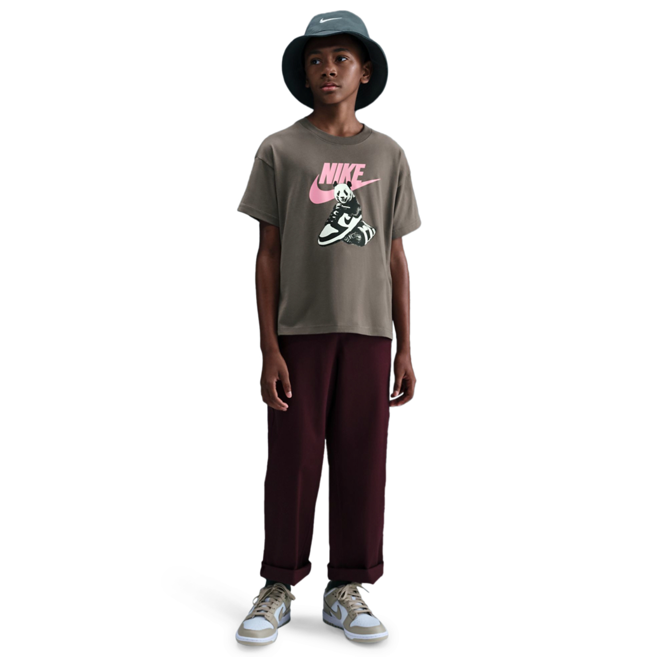 Nike Panda Dunk T-Shirt Image 1 of 2. Tap to open photo gallery.