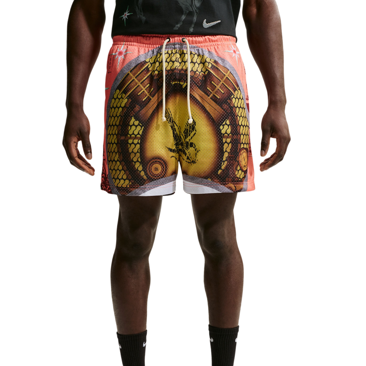 Nike Flan Dri-FIT Practice Mesh 5" Shorts Image 1 of 2. Tap to open photo gallery.