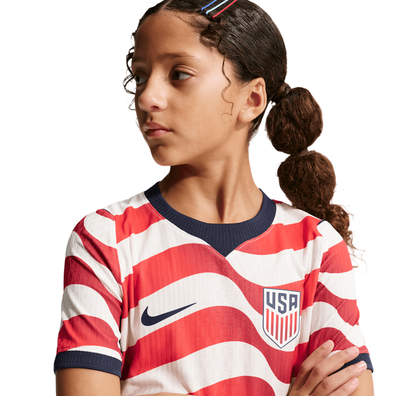 Nike Dri-FIT USA Short Sleeve Match Jersey Image 3 of 6. Tap to open photo gallery.
