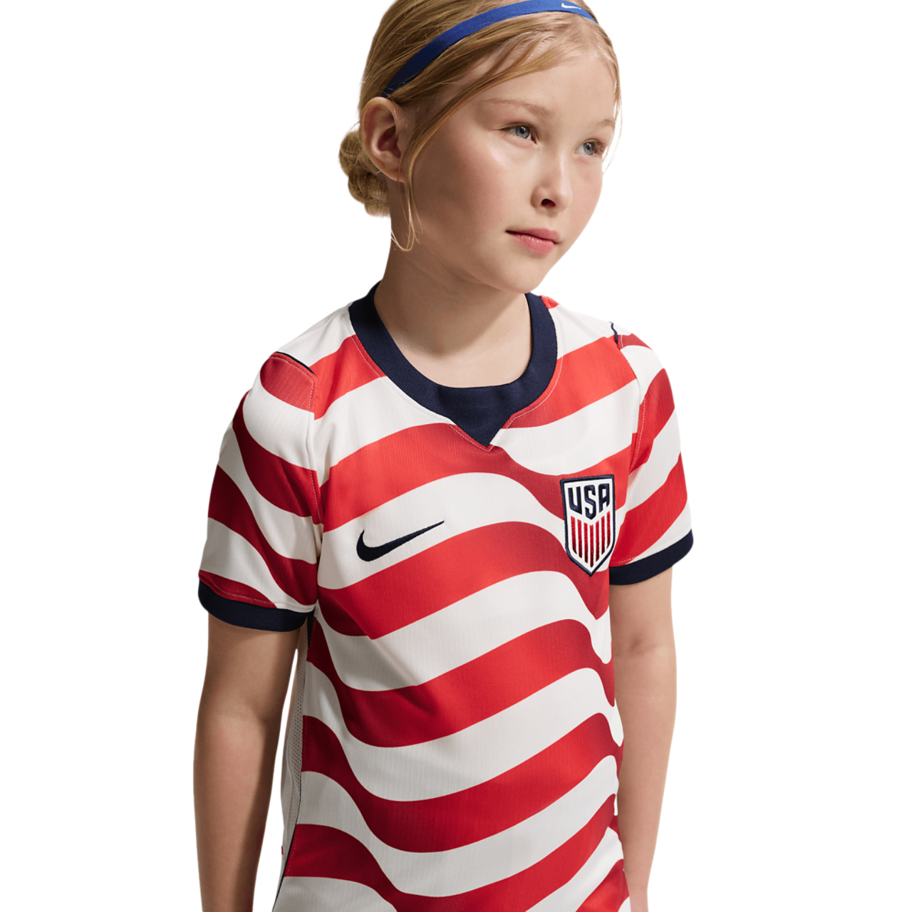Nike Dri-FIT USA Short Sleeve Stadium Jersey Image 1 of 8. Tap to open photo gallery.