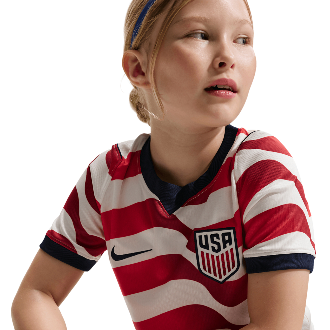 Nike Dri-FIT USA Short Sleeve Stadium Jersey Image 3 of 8. Tap to open photo gallery.