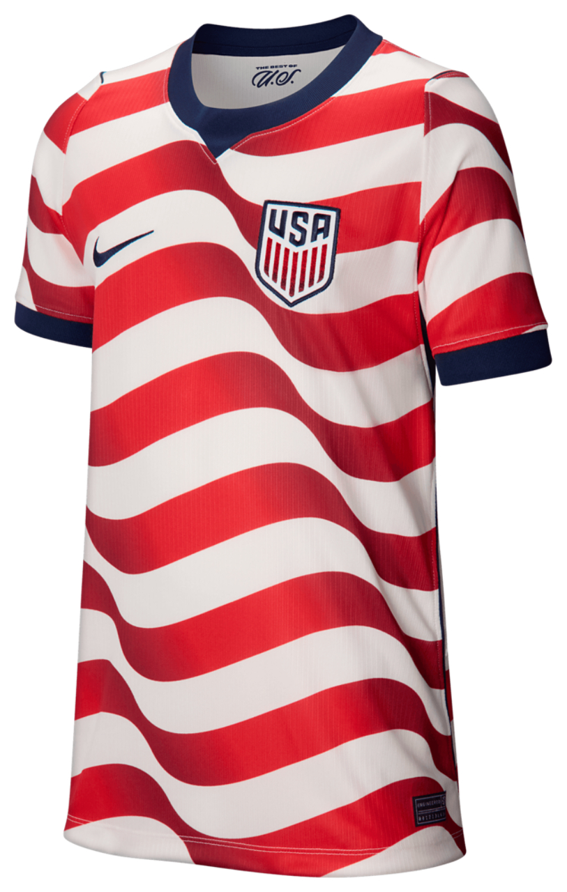 Nike Dri-FIT USA Short Sleeve Stadium Jersey Image 7 of 8. Tap to open photo gallery.