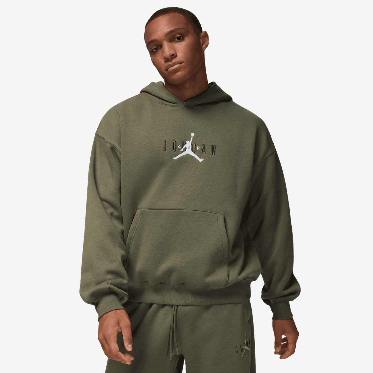 Jordan Brooklyn Oversize Stretch Pullover Hoodie Image 1 of 7. Tap to open photo gallery.