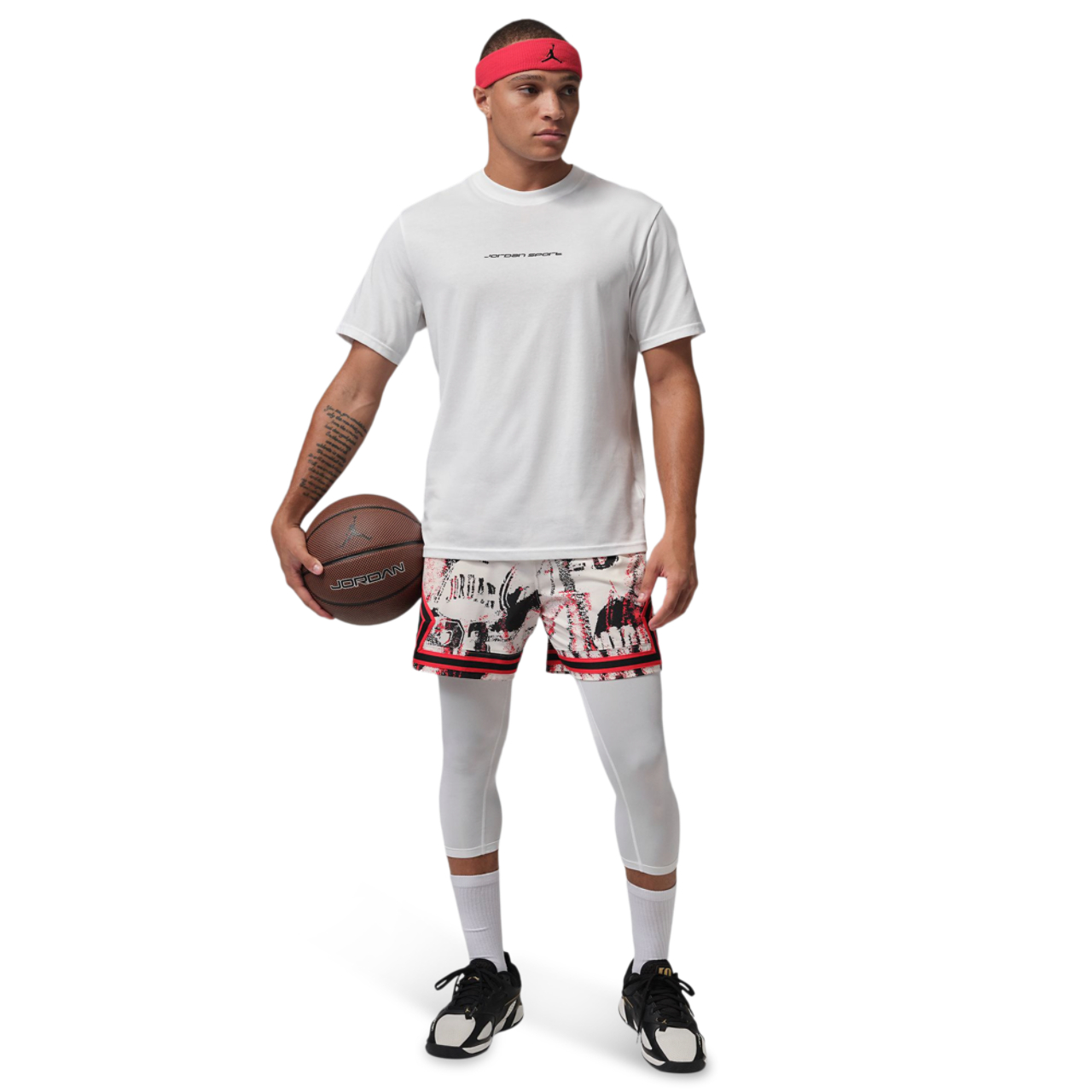 Jordan Dri-FIT Sport 3/4 Leggings Image 5 of 5. Tap to open photo gallery.