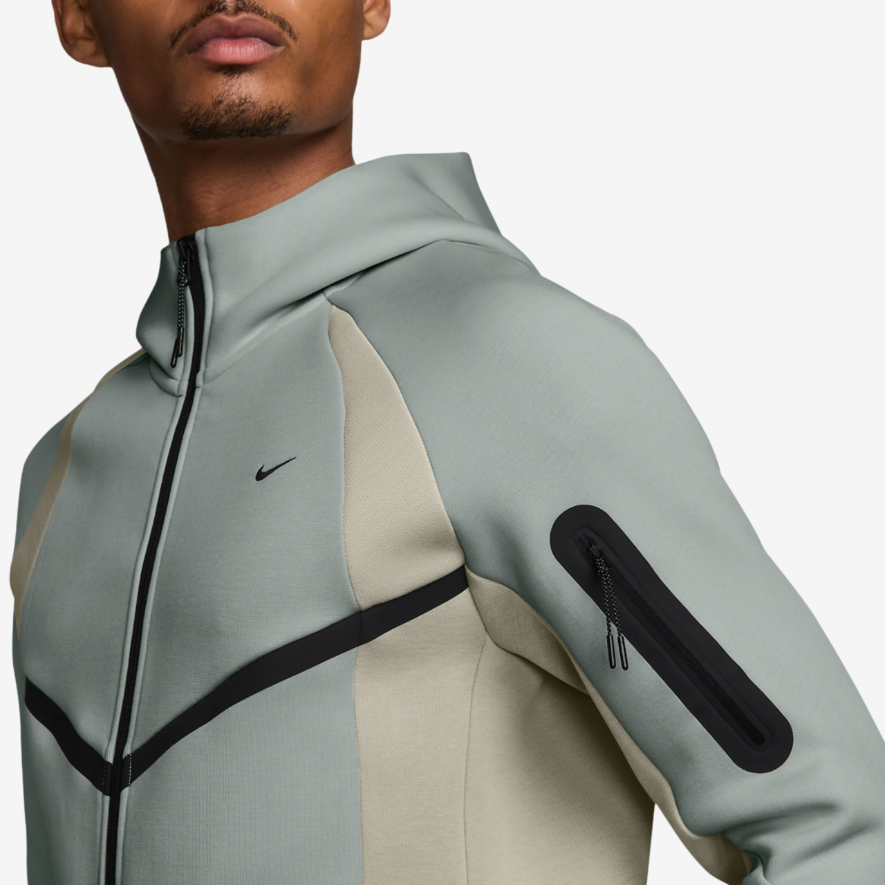 Nike Tech Fleece Pro Wear Full-Zip Jacket Image 3 of 3. Tap to open photo gallery.