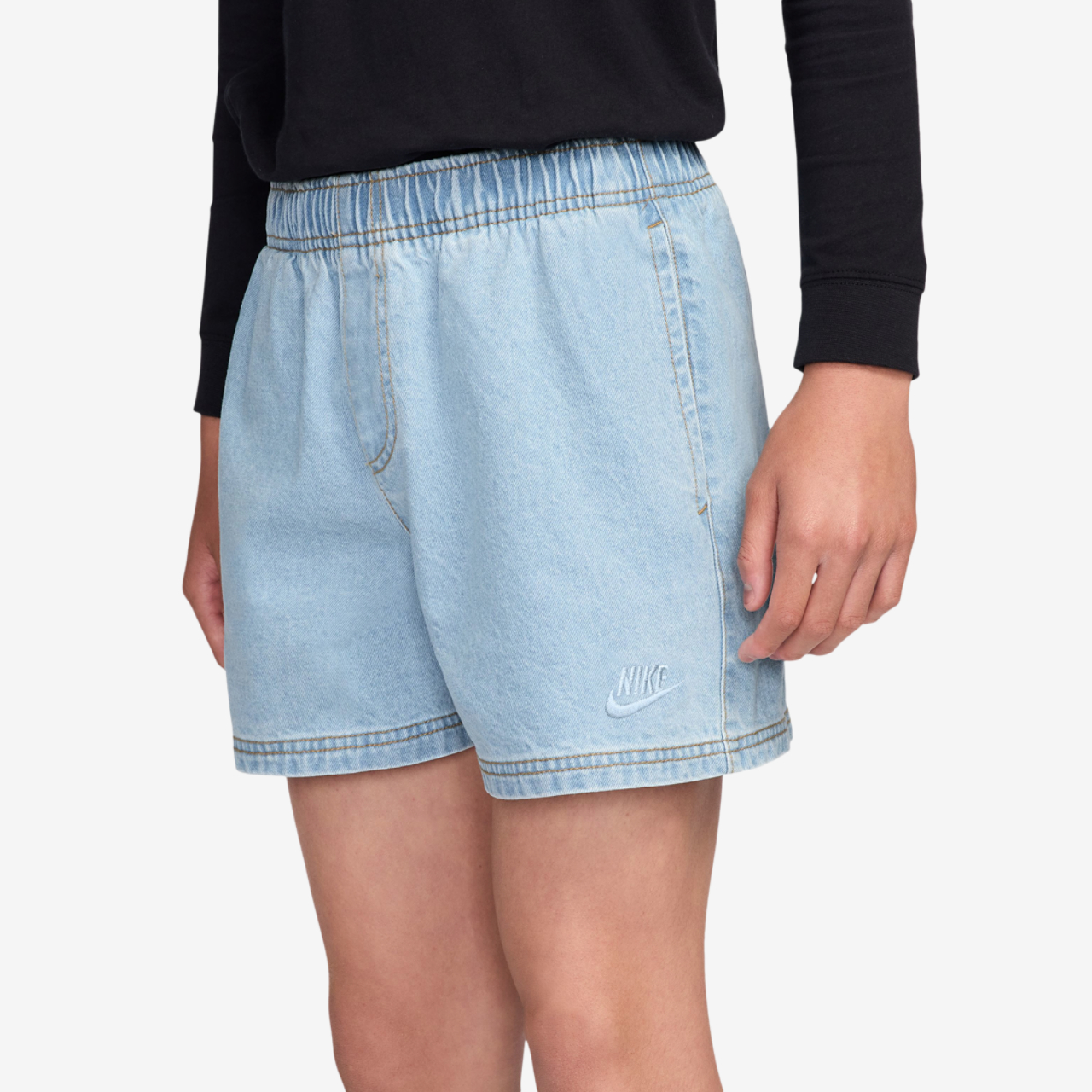 Nike NSW Denim Short Image 3 of 4. Tap to open photo gallery.