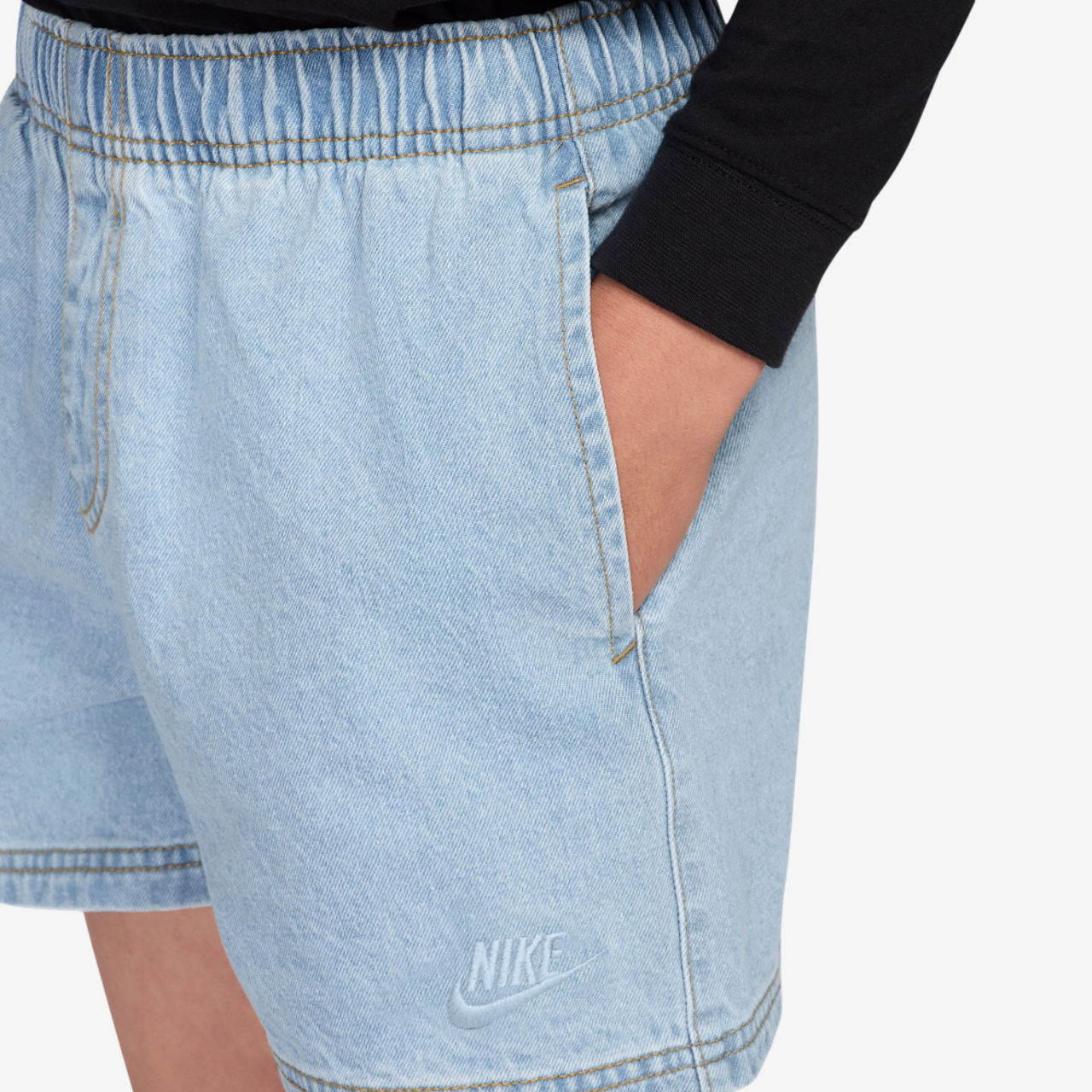 Nike NSW Denim Short Image 4 of 4. Tap to open photo gallery.