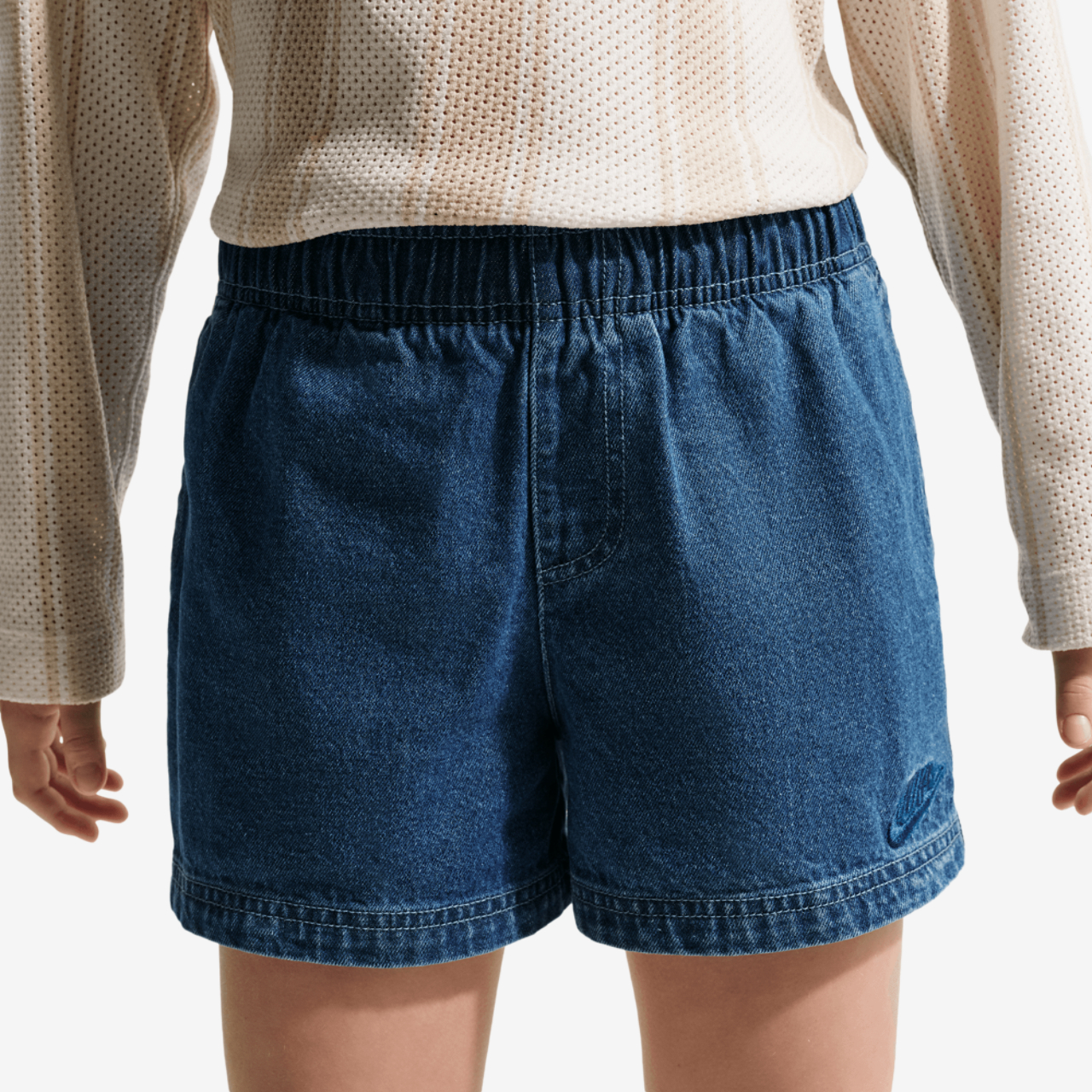 Nike NSW Denim Short Image 3 of 6. Tap to open photo gallery.