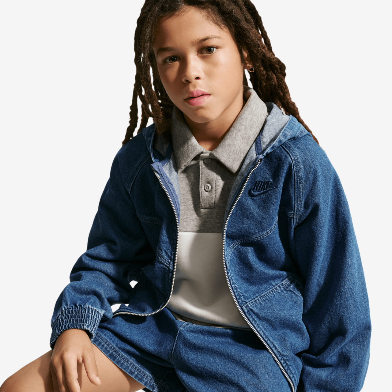 Nike NSW Denim Short Image 6 of 6. Tap to open photo gallery.