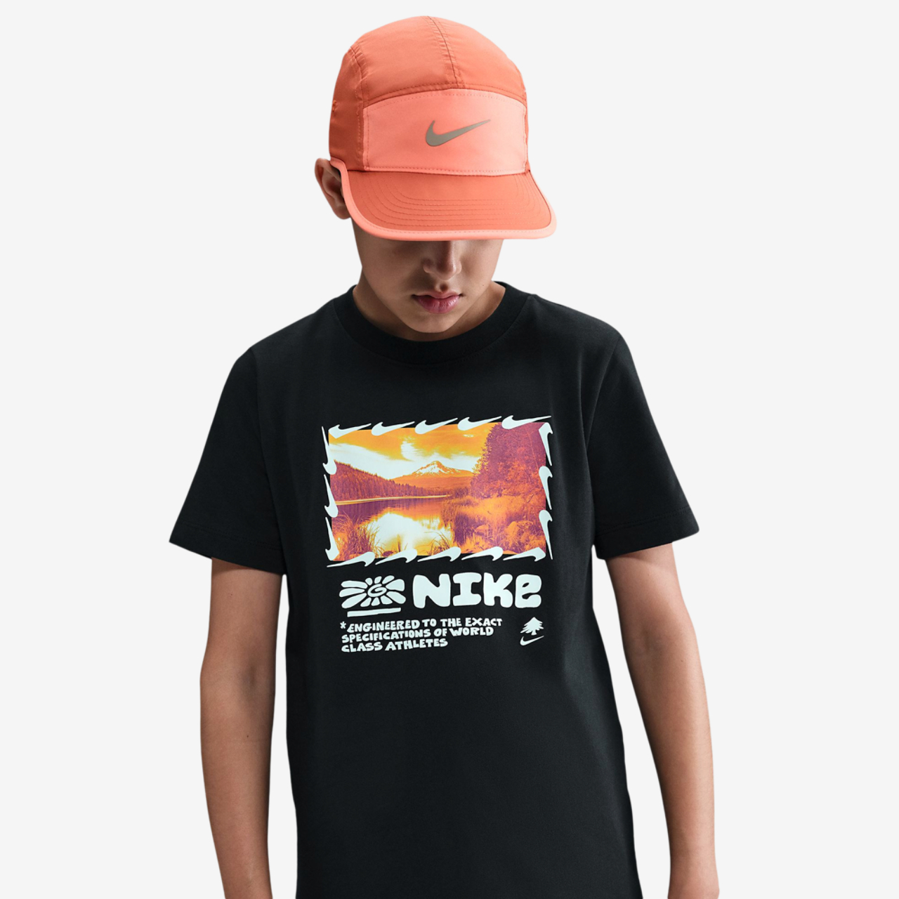 Nike NSW Moutain Photo Tee Image 1 of 4. Tap to open photo gallery.