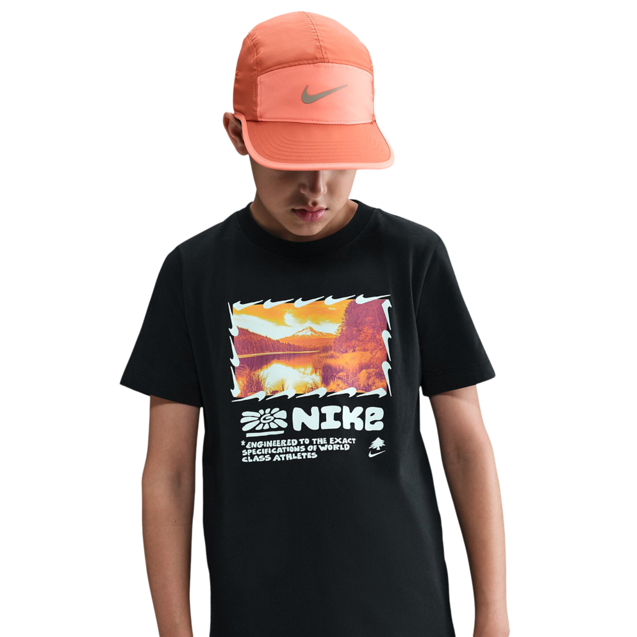 Nike NSW Moutain Photo Tee Image 1 of 4. Tap to open photo gallery.