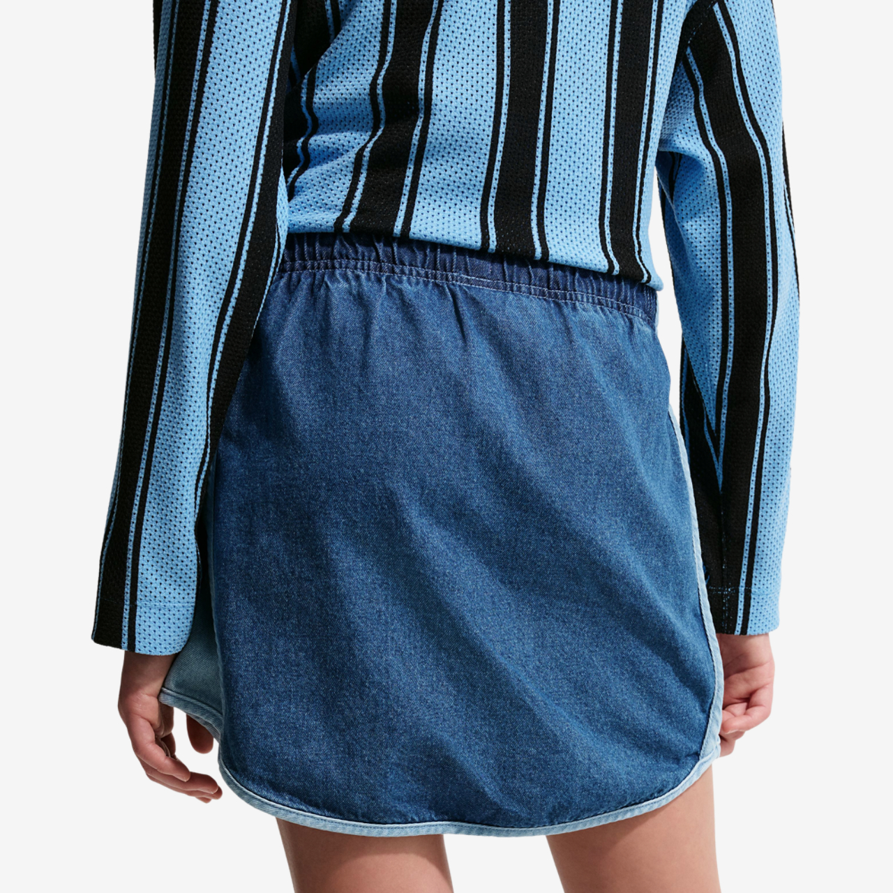 Nike NSW Denim Skirt Image 2 of 2. Tap to open photo gallery.