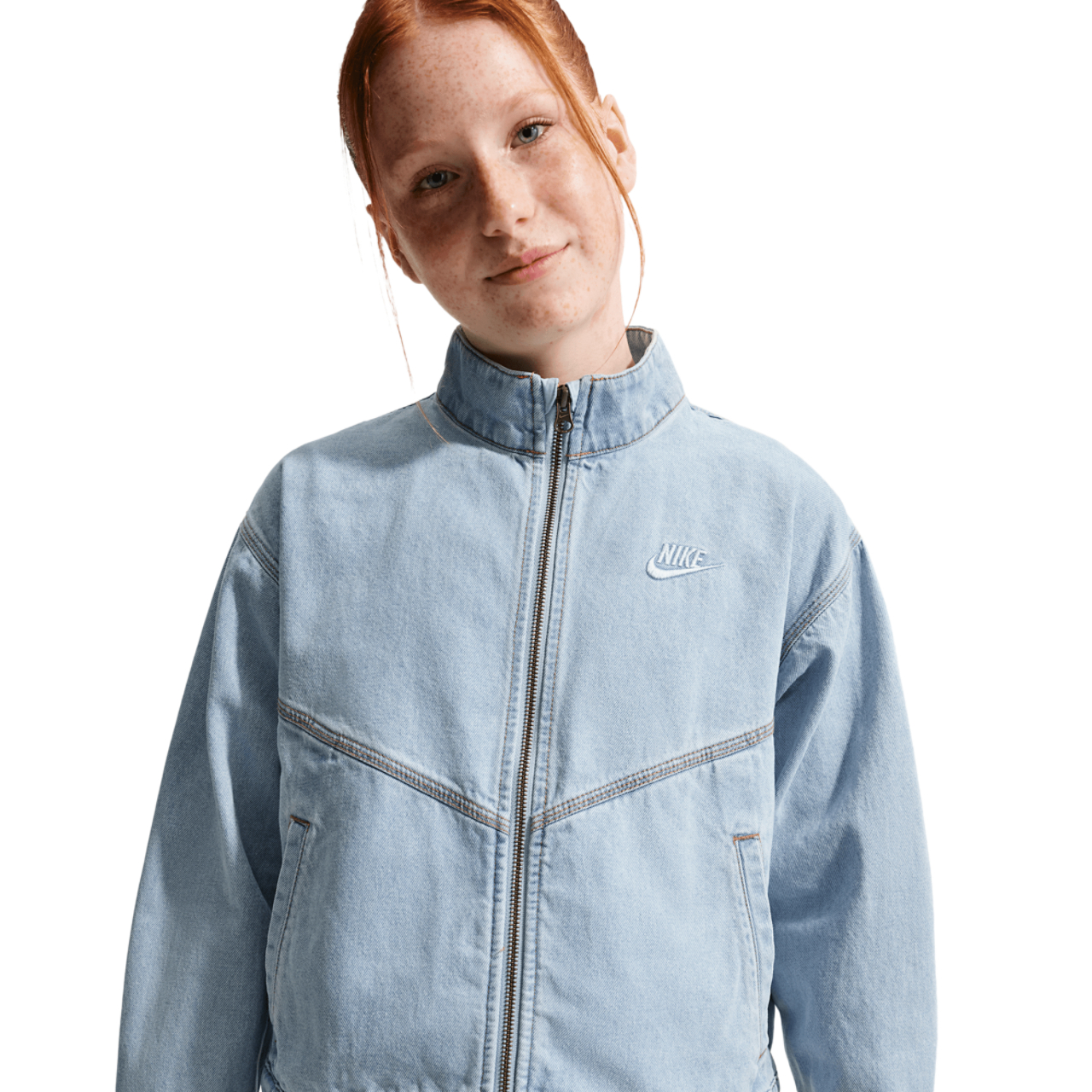 Nike NSW WR Denim Jacket - Girls' Grade School | Foot Locker